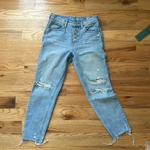 Free people regular high rise distressed jeans